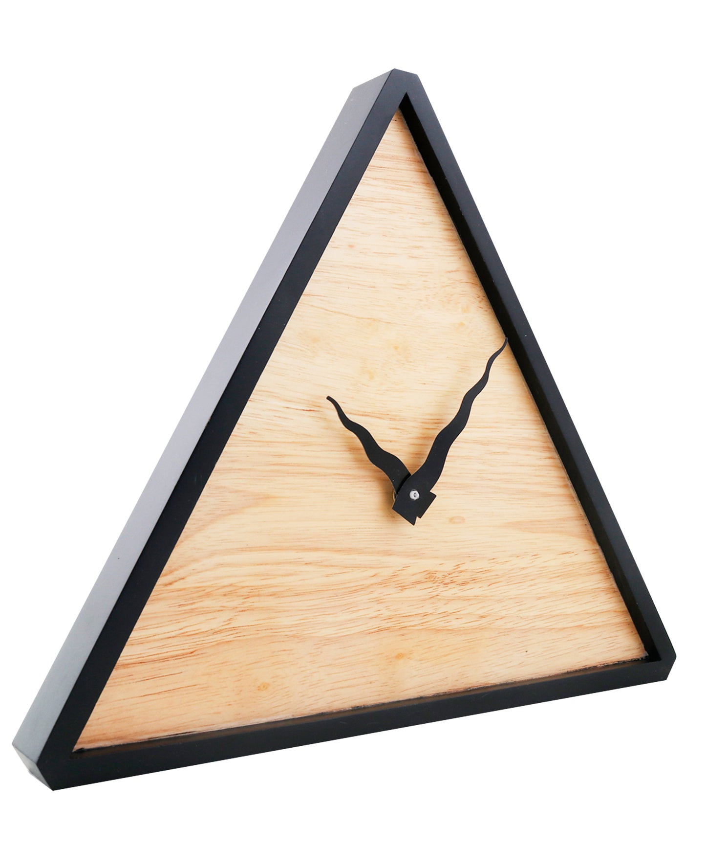 Minimalistic Traingle wooden clock