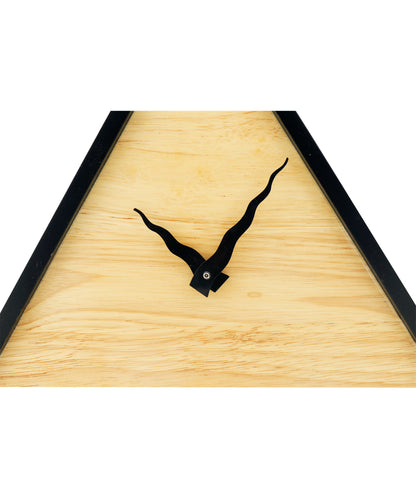 Minimalistic Traingle wooden clock