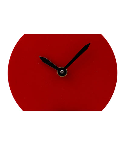 Round small Table clock - Red