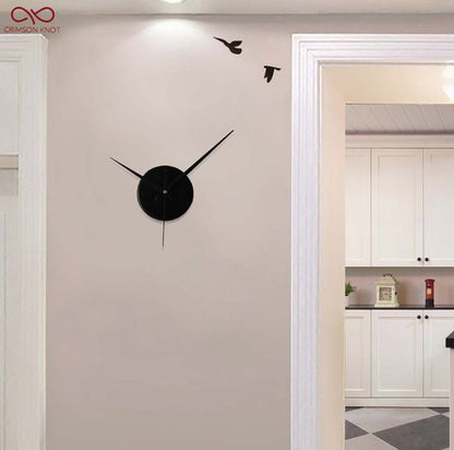 Round Small Wall Clock - Black