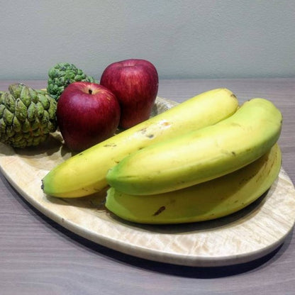 Wooden Fruit Platter - Natural Finish