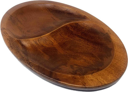 Wooden Fruit Platter - Mango Wood - Walnut Finish