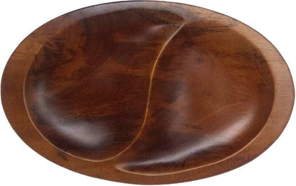 Wooden Fruit Platter - Mango Wood - Walnut Finish