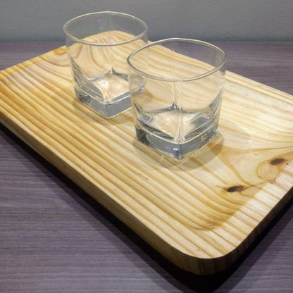 Wooden Serving Cup Tray