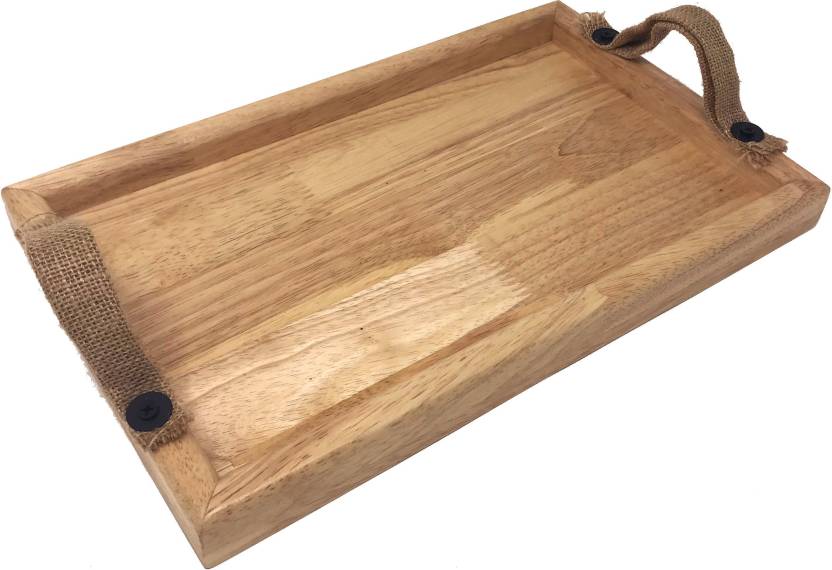 Ottoman Tray with Jute Handles Tray Serving- Medium