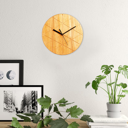 Groovy Triangles - Wall Clock