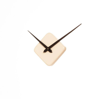 Square Small Wall Clock - White